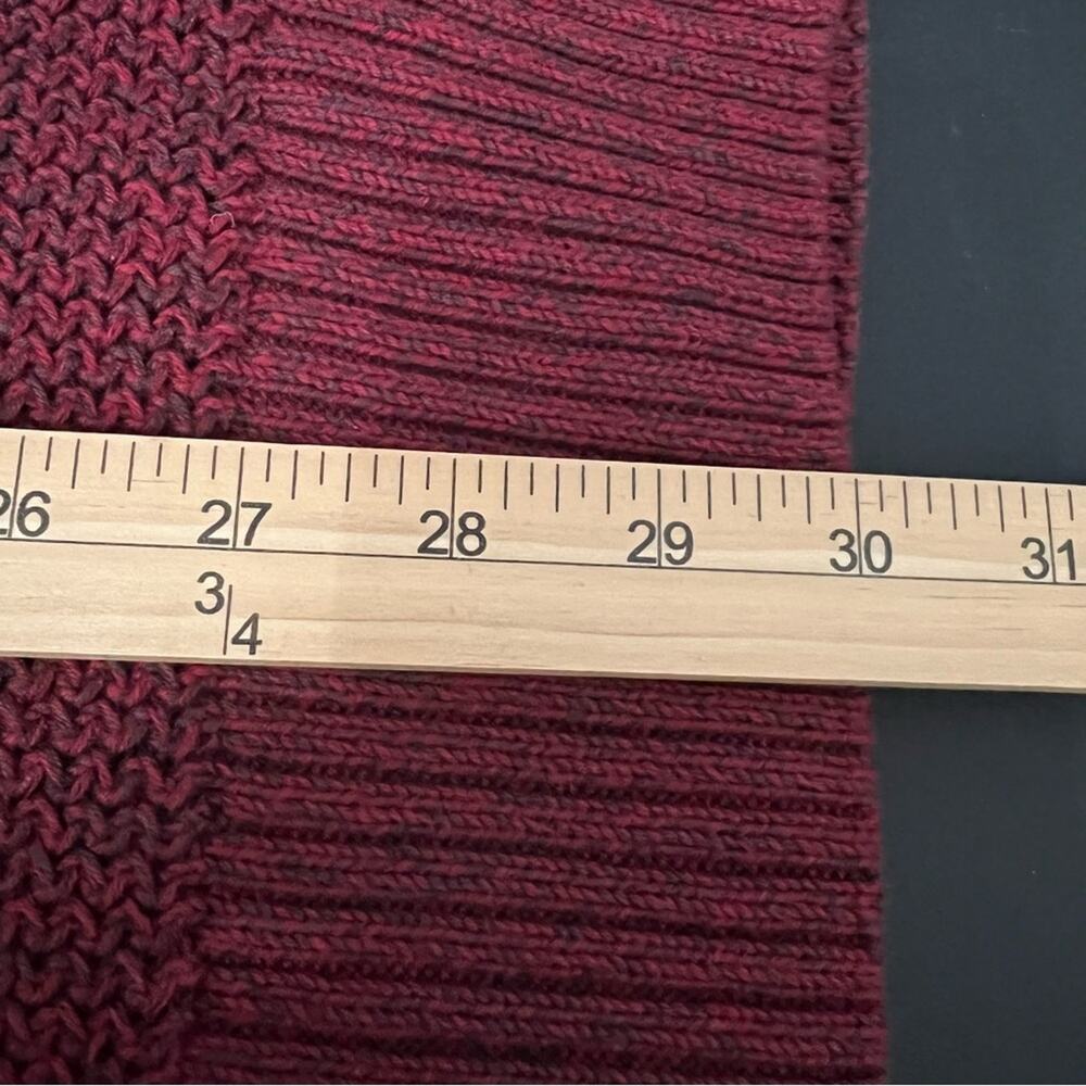 Red Head Vintage Henley Crew Neck Long Sleeve Knit Sweater | Men’s Size Large - Picture 8 of 9